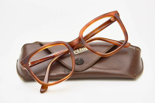 Vintage Man Glasses Persol Ratti 09119 Italy Square Acetat Brown Frame Eyewear Classic Fashion N.o.s