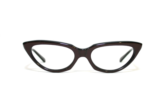 Neostyle 60's Cat Eye Glasses Anja Black Pink Oval Eyeglasses Medium Sized 48-18-135 Free Shipping 1960's Rx Pin Up Rockabilly Rockabella