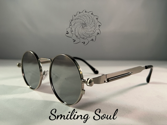Retro Vintage Luxury Steampunk Round Sunglasses Polarized Men-Woman