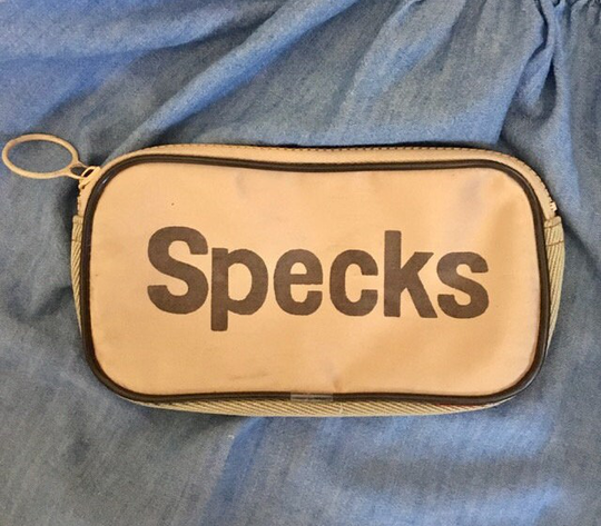 Glasses Case Vintage 80S Roger Gimbel Accessories Brown Sun "Specks