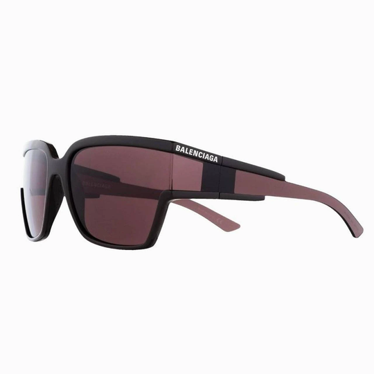 Brand New Y2K Wrap Around Balenciaga Sunglasses/Square Mirrored Black 0039
