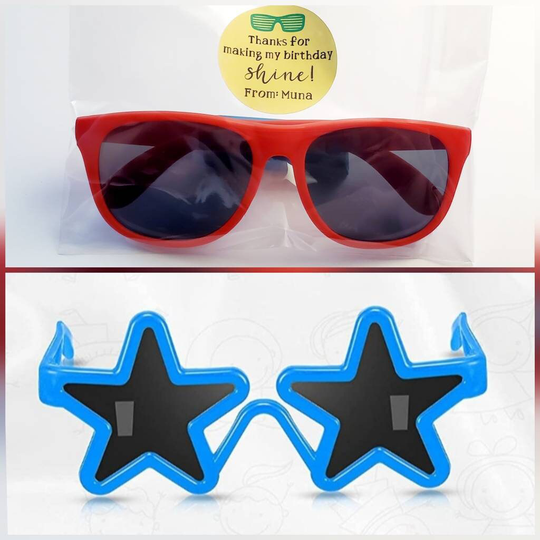 Kids Sunglass Favors, Summer Party Neon Sunglasses