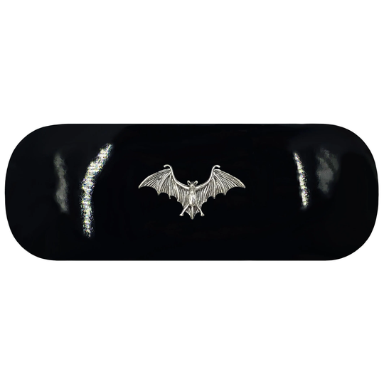 Silver Bat Hard Glasses Case. Wing Spectacle Halloween Reading Eyeglasses Dracula Sunglasses Vampire Birthday Gift
