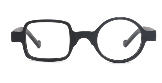 Circle Square Glasses L Eyewear Retro Vintage Hippie Nerd Geek