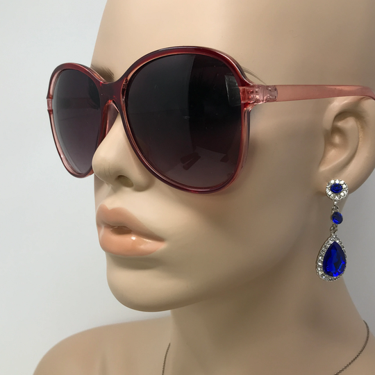 Vintage Ty5079 Ladies Prescription Sunglasses Frames Red Large Oversized Used Sun Shades Glasses Frame Retro Austria