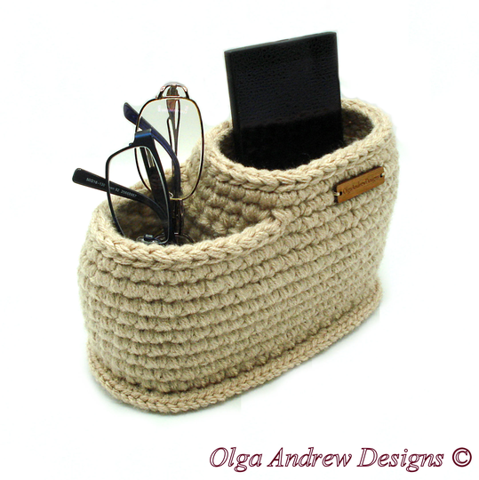 Large Oval Staircase Divided Glasses/Phone/Remote Holder Stand, Cell Phone Holder, Remote Nightstand Organizer, Olgaandrewdesigns