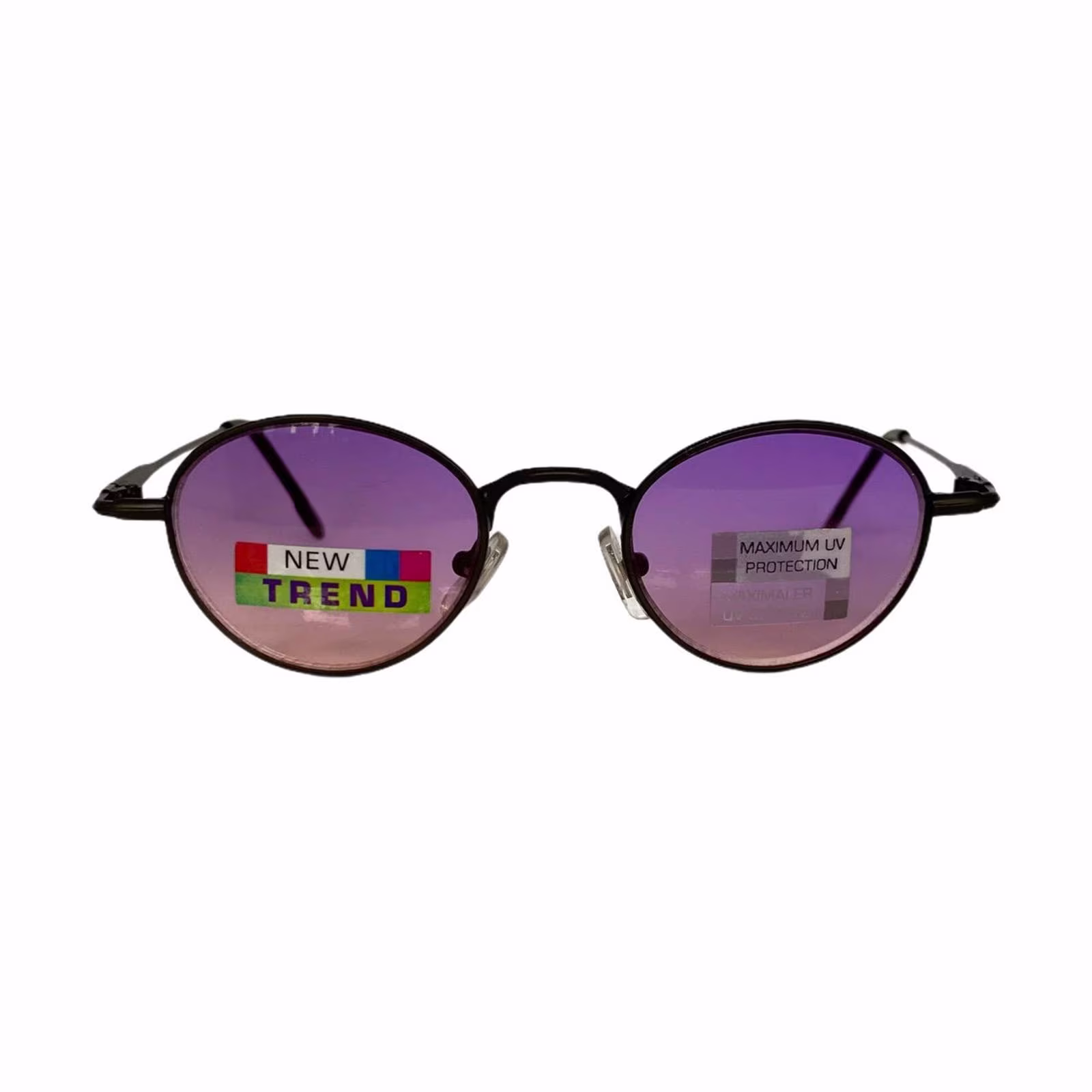 Y2K Vintage, Foster Grant Sunglasses, Round Unisex Purple & Pink, Gradient Lenses, Brand New, Deadstock, Eyewear