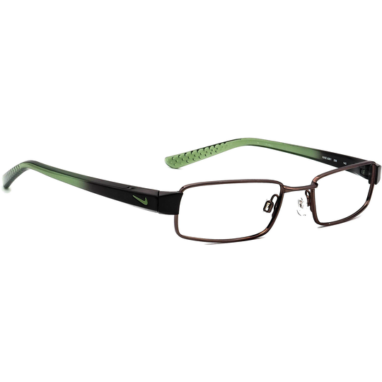 Nike Eyeglasses 8061 206 Brown/Green Gradient Rectangular Frame 50[]18 145