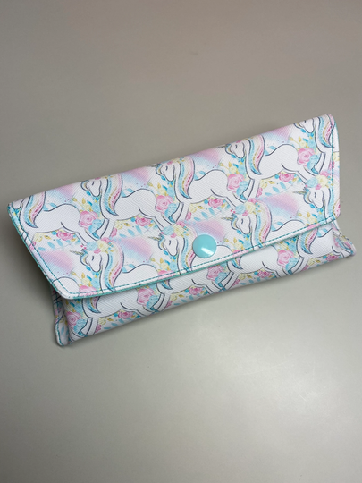 Flowers & Unicorns Eyeglasses Case