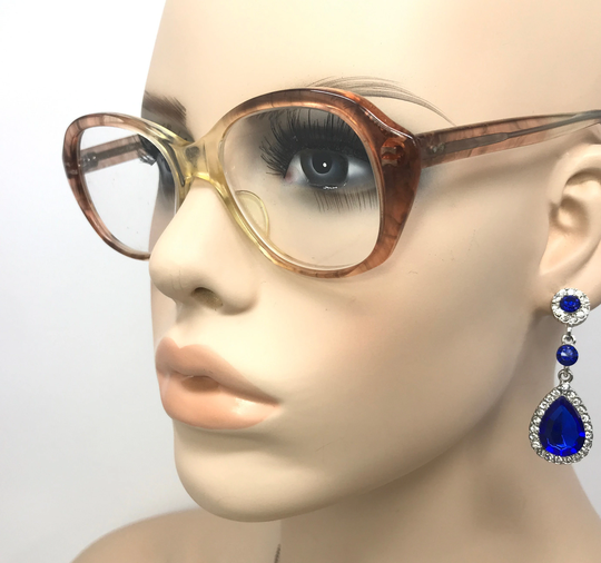 Vintage Bonnie Eyeglasses Glasses Frame Clear Pink Square Used Eyeglass Frames Retro