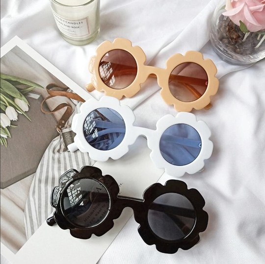 Kids Flower Sunglasses, Little Girls Sunglasses, Flower White Baby Fashion Kids Sunglasses