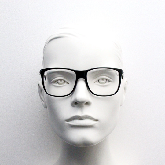 Carrera Glasses Model Ca 6158. Refined Slim Acetate Wayfarer Style Optical Frames in Black Gloss. Prescription Eyeglasses. Spectacles