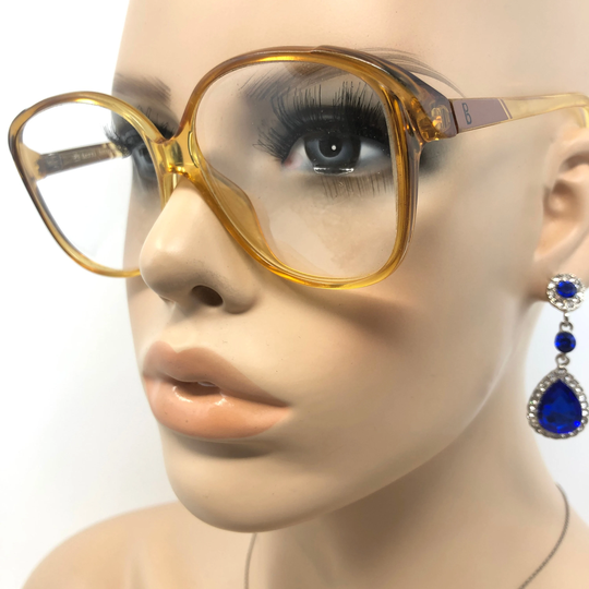 Vintage Terri Brogan 8621 Eyeglasses Glasses Frame Brown Square Used Eyeglass Frames Retro