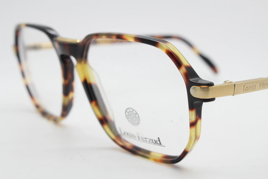 Louis Feraud Paris Vintage 80S Glasses Model Freddy Made in France. Tortoise Acetate Square Optical Frames. Eyeglasses. Nos Spectacles
