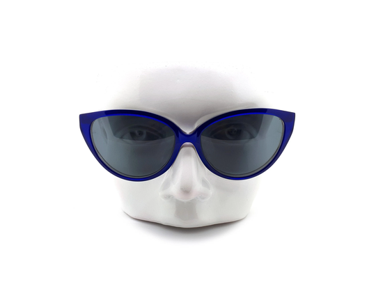 Vintage Blue Cat Eye 80S Sunglasses, Anglo American Mod 123 La2 // 1980S New Old Stock Sunglasses