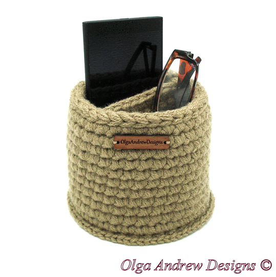 Large Round Divided Eyeglass Phone Stand Holder, Multiple Glasses Bedside Organizer, Remote Stand, Cell Holder, Olgaandrewdesigns
