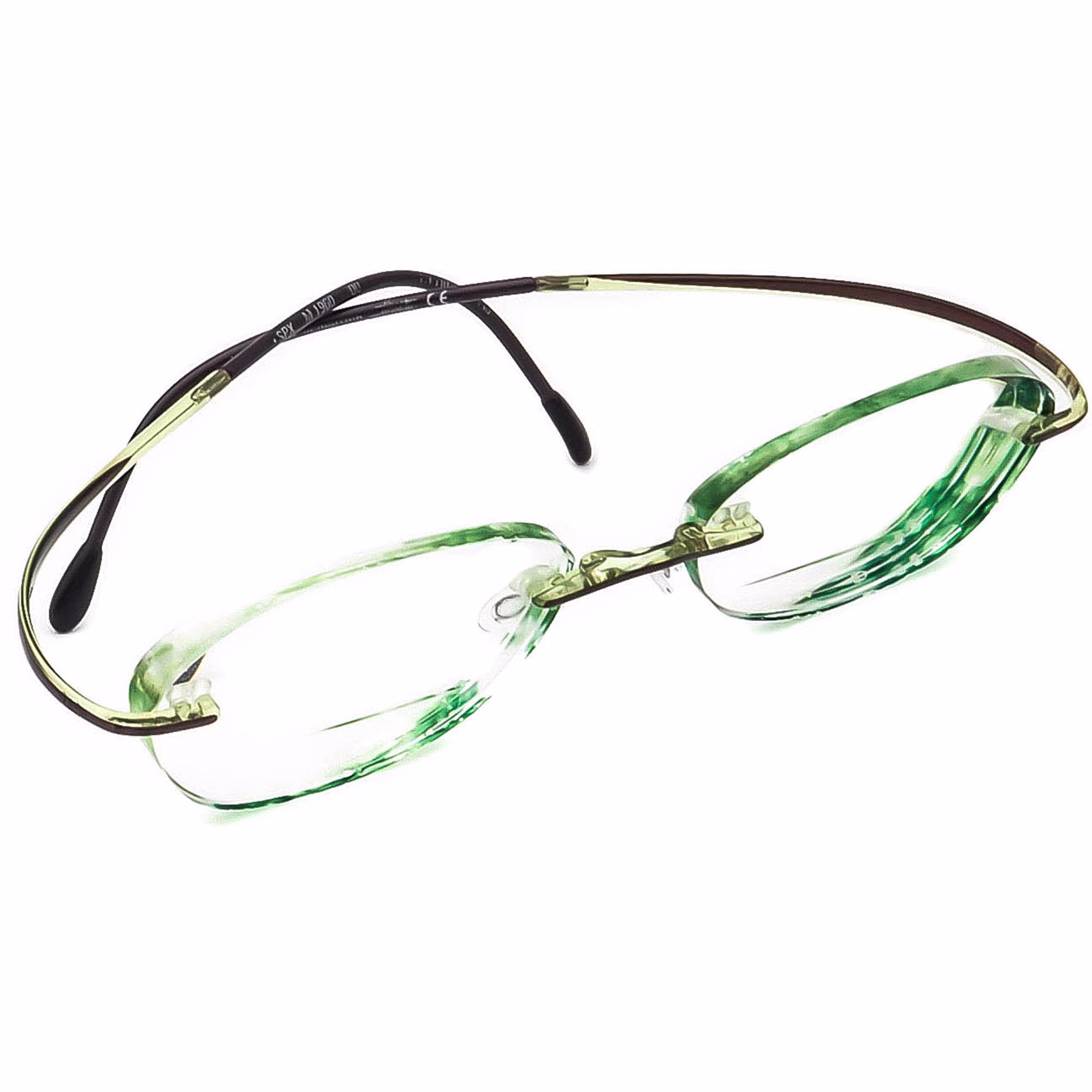 Silhouette Eyeglasses Spx M 1960 /00 Brown/Clear Green Rimless Austria 50-17 135