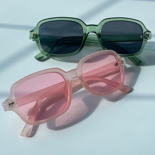 Oversized Coloured Sunglasses With Colour Lenses | Trending Y2K Fashion Accessories Retro Style
