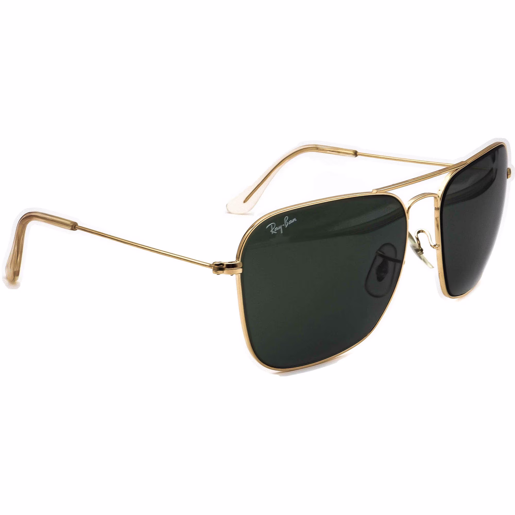 Ray-Ban | B&l Vintage Sunglasses Caravan Gold Pilot Metal 58 Mm