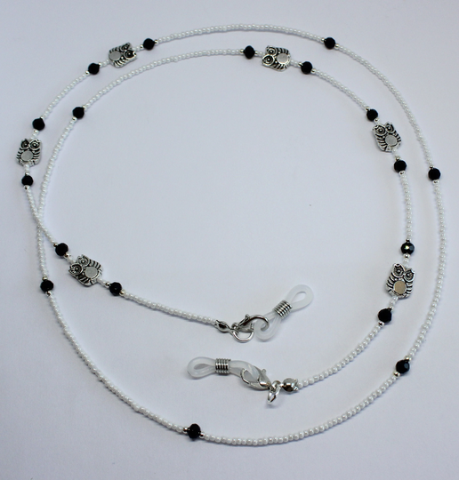 Owl Glasses Chain, Beads Eyeglasses Sunglasses Nature Inspired Gift For Her