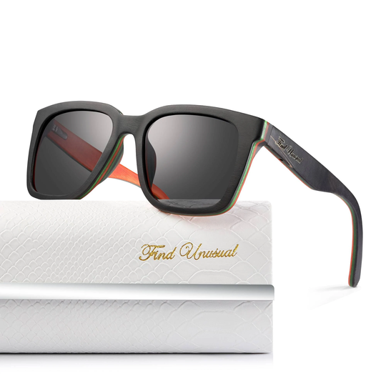 Ebony Wooden Sunglasses With Square Vintage Frame Prescription Glasses Groomsmen Proposal Eye Frames