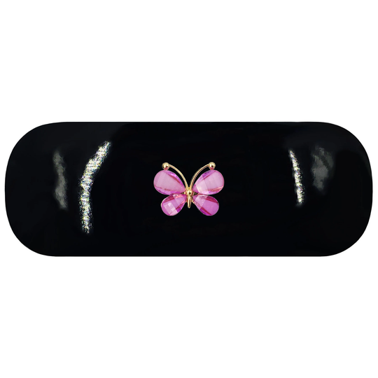 Purple Butterfly Hard Glasses Case. Emperor Spectacle Insect Reading Eyeglasses Animal Sunglasses Case Birthday Gift