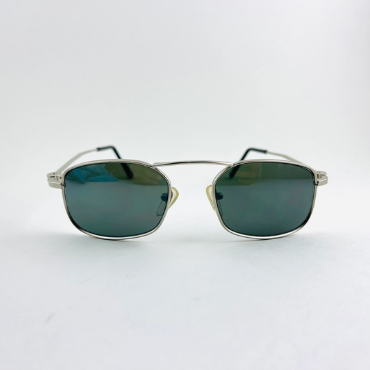 Vintage Silver Metal Frame Rectangle Sunglasses