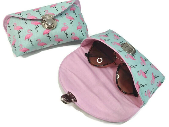 Flamingo Sunglasses Case, Gift, Pouch Flamingo, Glasses Holder, Eyeglass Sleeve, Gift For Her