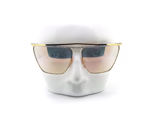 Vintage Sunglasses Laura Biagiotti V82 147 1980S // Made in Italy Genuine New Old Stock Flash Lenses