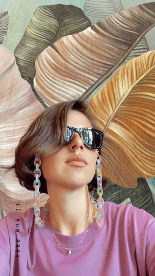 Jolly Molly Glasses Chain Holders Sunglasses Cords Eyewear Lanyards Rainbow