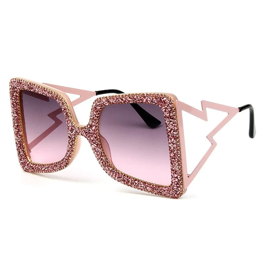 Oversized Glam Sparkle Sunglasses | 18 Colour Options