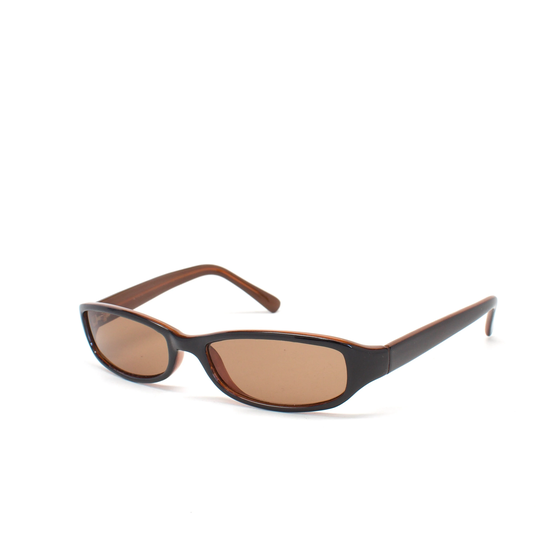 Authentic Vintage 90S Made Slim Transparent Brown Sunglasses