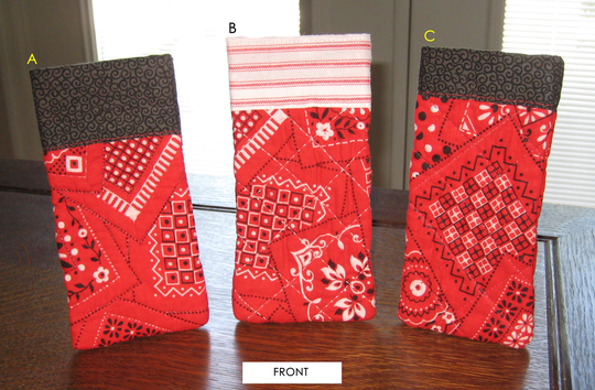 Red Bandana Patchwork Eyeglass-Iphone Case