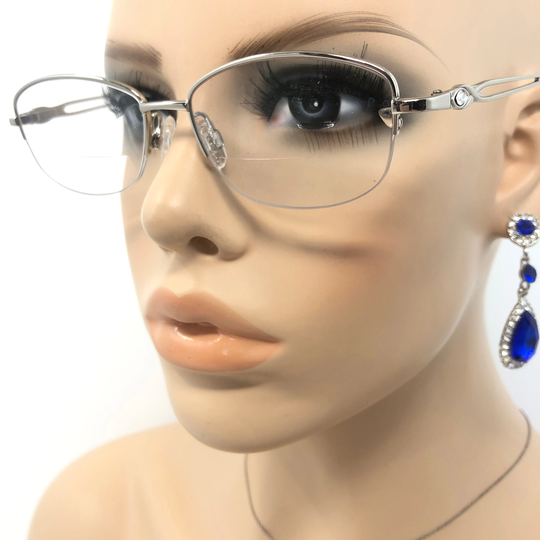 Vintage Oval Eyeglasses Specsavers Strozzi Glasses Frame Silver Used Eyeglass Frames Retro