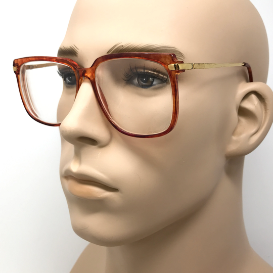 Vintage Boots Eyeglasses Glasses Frame Orange Square Used Eyeglass Frames Retro