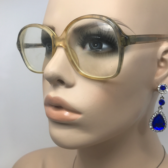 Vintage Menrad M920 Eyeglasses Glasses Frame Clear Grey Square Used Eyeglass Frames Retro