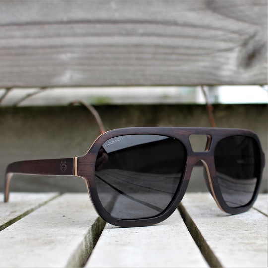 Wooden Sunglasses, Aviator Style Sunglasses By Paul Ven, Personalised Gift, Engraved