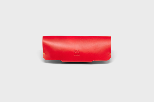 Leather Sunglasses Sleeve Case Sunglass Slip Eyewear Pouch Spectacle Eyeglass Bag Red Personalized