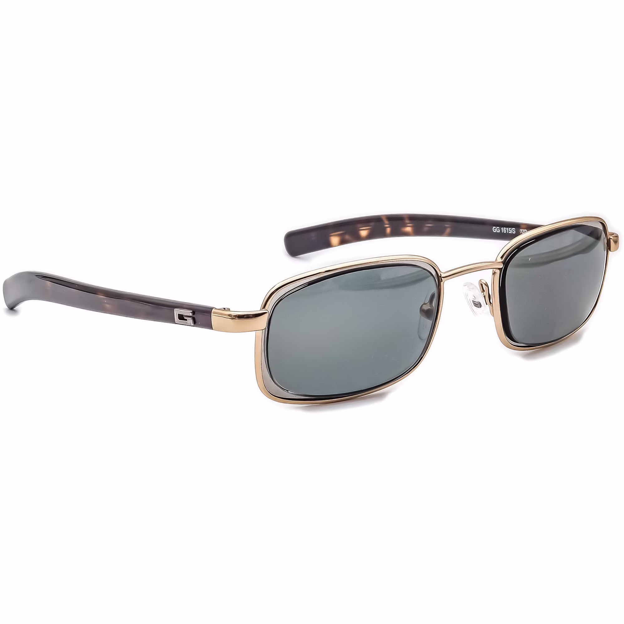 Gucci Sunglasses Frame Only Gg 1615/S 7Zd Gold/Dark Tortoise Italy 47 Mm Small
