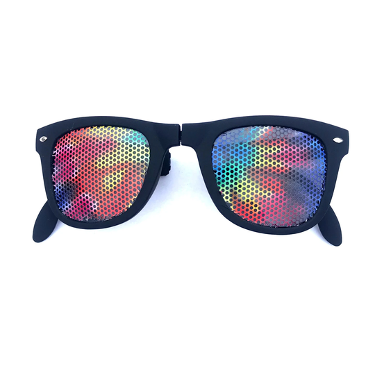 Tie-Dye Graphic Wayfarer Sunglasses