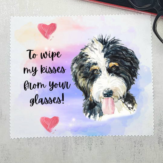 Glasses Lens Cleaning Cloth, Soft Cloth For Eyeglasses, Spectacles, Screens, Australian Doodle Dog Lover Gift