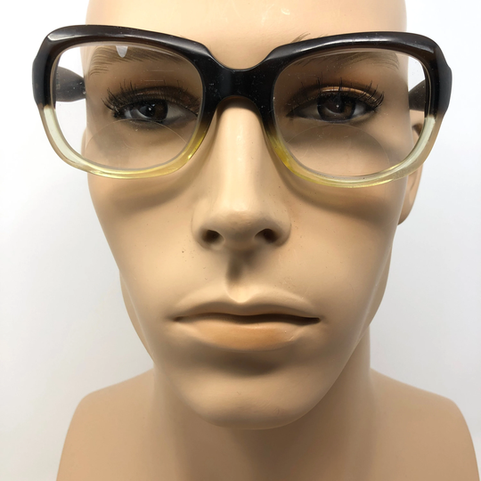 Vintage Martin Wells Cosmo Eyeglasses Glasses Frame Brown Square Geek Used Eyeglass Frames Retro