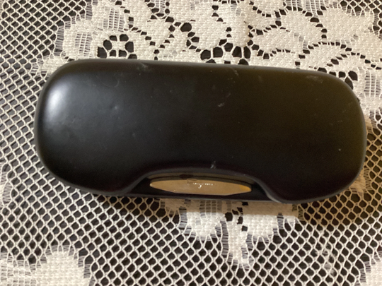 Salvatore Ferragamo Black Hard Shell Eyeglasses/Sunglasses Case Made in Italy