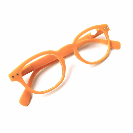 Orange Apricot 1.25 Readers, Reading Glasses, Cheaters Eyeglasses, Craft Supply