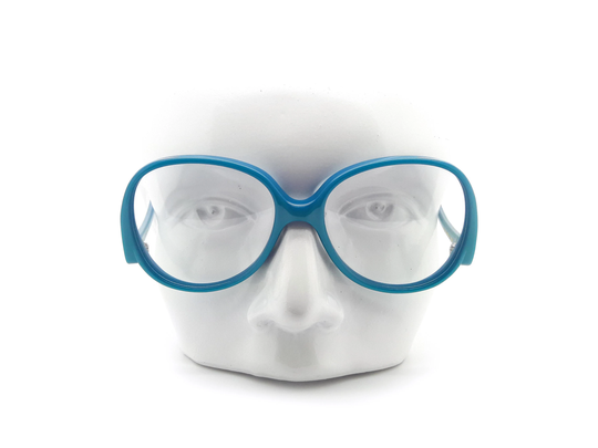 Vintage Blue Glasses Frames, Hadley Trendy C1 // 1980S New Old Stock Eyewear Designer Eyeglasses