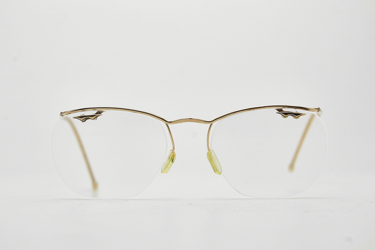 Amor Double Gold Laminate Iconic Original Vintage Frame For Sunglasses Made in France Classic Moda 60'-70' Used