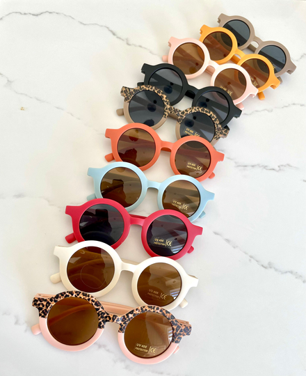 Unisex Kids Vintage Polarized Round Uv400 Sunglasses/Boys Girls Children