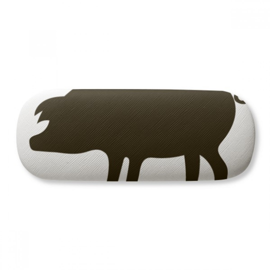 Black Pig Animal Portrayal Glasses Case Eyeglasses Hard Shell Storage Spectacle Box