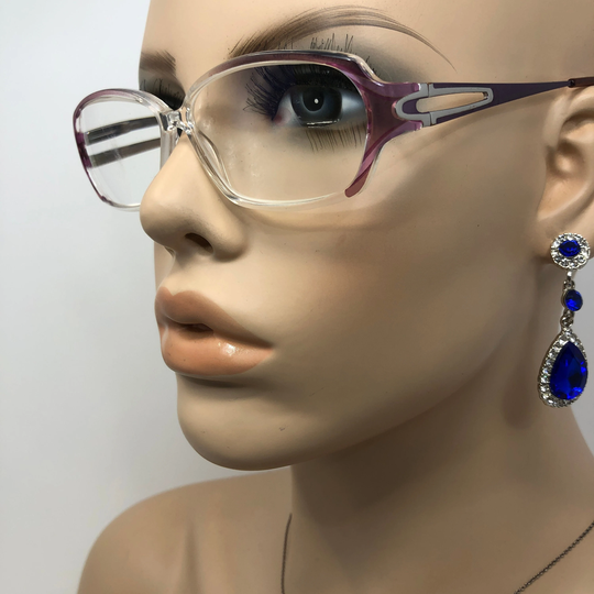 Vintage Boots Yolanda Eyeglasses Glasses Frame Clear Pink Oval Used Eyeglass Frames Retro