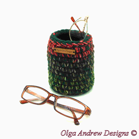 Small Round Glasses Holder Stand, Desk Stand Holder, Nightstand Eyeglass Office Olgaandrewdesigns